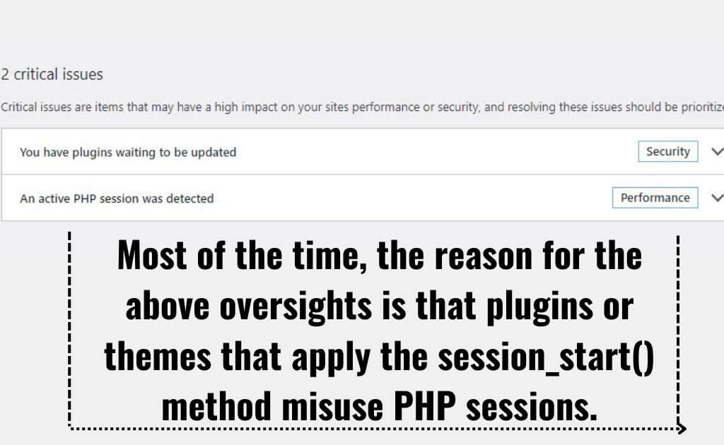 An Active PHP Session Was Detected WordPress solution